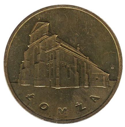 Монета 2 злотых, 2007 год, Польша. Ломжа.