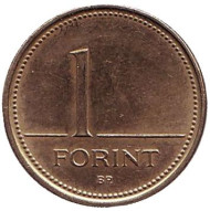 Монета 1 форинт. 1994 год, Венгрия. Монета 1 форинт. 1994 год, Венгрия.