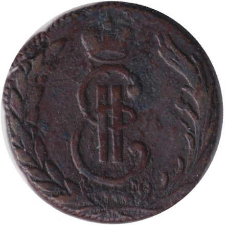 Монета 1 копейка. 1771 год, Российская империя. (Сибирская монета). Монета 1 копейка. 1771 год, Российская империя. (Сибирская монета).