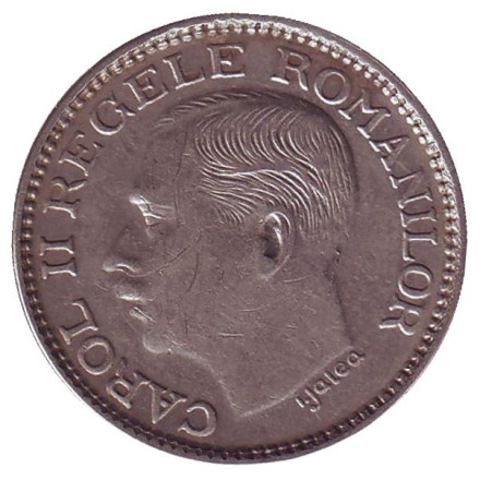 Монета 100 лей. 1936 год, Румыния. Монета 100 лей. 1936 год, Румыния.