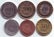 Набор монет Армении (6 шт.). 2003 - 2004 гг., Армения. Набор монет Армении (6 шт.). 2003 - 2004 гг., Армения.