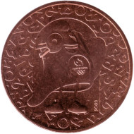 Монета 1/4 евро. 2023 год, Франция. XXXIII летние Олимпийские игры, Париж 2024. Талисман Фриж. Монета 1/4 евро. 2023 год, Франция. XXXIII летние Олимпийские игры, Париж 2024. Талисман Фриж.