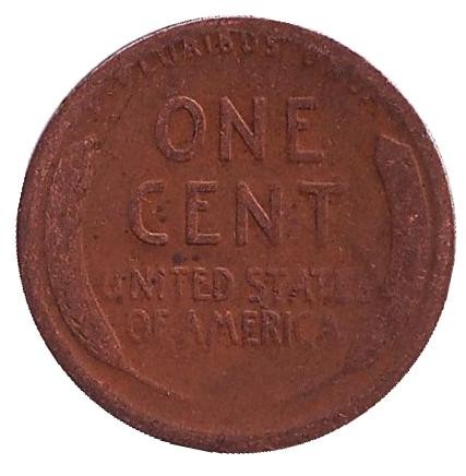 Монета 1 цент. 1929 год (D), США. Линкольн.