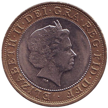 Монета 2 фунта. 2009 год, Великобритания. 200 лет со дня рождения Чарльза Дарвина. Монета 2 фунта. 2009 год, Великобритания. 200 лет со дня рождения Чарльза Дарвина.