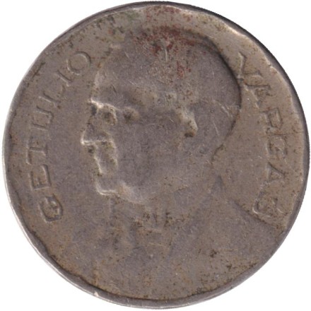 Монета 200 рейсов. 1940 год, Бразилия.