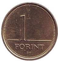 Монета 1 форинт. 2003 год, Венгрия. Монета 1 форинт. 2003 год, Венгрия.