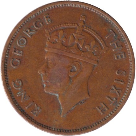 Монета 1 цент. 1951 год, Британский Гондурас (Белиз).