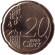 Монета 20 центов. 2019 год (A), Германия. Монета 20 центов. 2019 год (A), Германия.