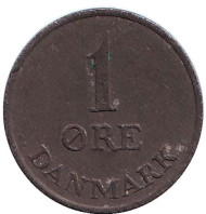 Монета 1 эре. 1965 год, Дания. Монета 1 эре. 1965 год, Дания.