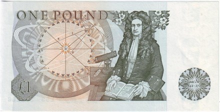 Банкнота 1 фунт. 1978-1984 гг., Великобритания. (Вар. I) Банкнота 1 фунт. 1978-1984 гг., Великобритания. (Вар. I)