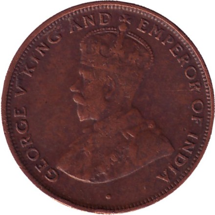 Монета 1 цент. 1922 год, Шри-Ланка. (Цейлон). Монета 1 цент. 1922 год, Шри-Ланка. (Цейлон).