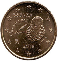 Монета 10 центов. 2016 год, Испания. Монета 10 центов. 2016 год, Испания.